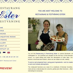 Websites: Restaurant Ester website
